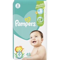 Pampers Baby Dry Nappies Value Pack Size 4+ 45'S