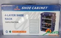 Shoe Cabine 4-LAYER Shoe Rack Simple.practical