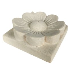 Sandstone Flower Incense Holder Sotran Dekorativ