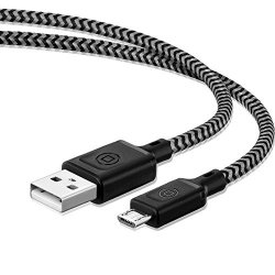 Micro USB Cable -nylon Braided High Speed Samsung Charger android Charger For Samsung Nexus Htc LG Sony PS4 Nokia And More 5 Ft