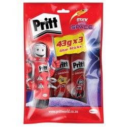 Pritt Glue Stick Value Pack 43GX3