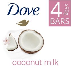 Dove Soap Bar Coconut Milk 4 PACKX90G