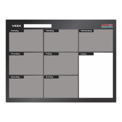 Cast Acrylic Weekly Planner Cast Acrylic - 600 X 450MM