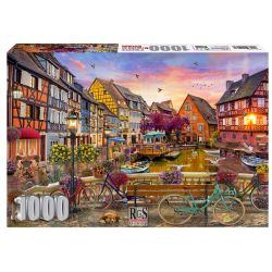 Cycling At Colmal 1000 Piece Jigsaw Puzzle