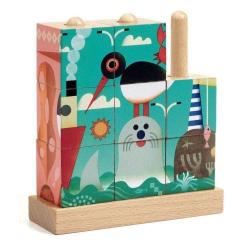 Puzz Up Sea - Wooden Stacking Puzzle By