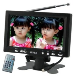 7 Inch Digital Lcd Tv With Remote And Cigarette Lighter Plug