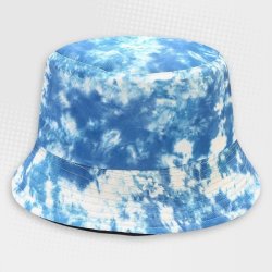 Blue And White Tie-dye Bucket Hat
