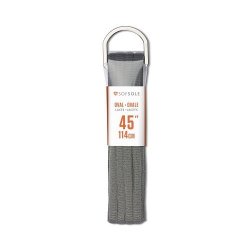 Sofsole Athletic Oval Laces 45 Grey