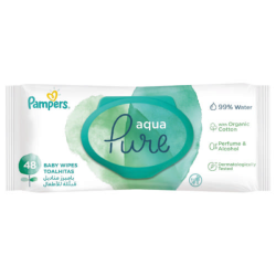 Pampers Aqua Pure Wipes - 48 Wipes