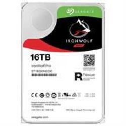 Seagate Ironwolf Pro 16TB 256MB Cache 3.5 Inch Internal Nas Hard Disk Drive - Sata III 6 Gb s Interface Up To 180 Mb s Data