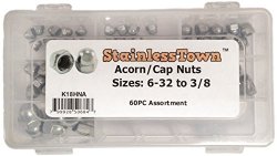 Stainless Steel Acorn Cap Nut Assortment Kit