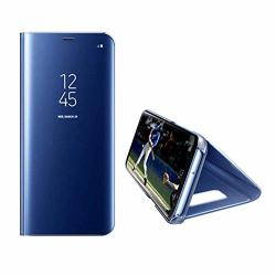 Galaxy Note 8 Case Clear View Window Luxury Mirror Electroplate Plating Kickstand Folio Feature Full Body Protective Cover For Samsung Galaxy Note 8