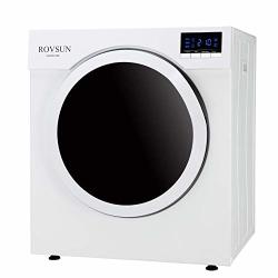 Rovsun 13LBS Portable Clothes Dryer 3.5 Cu. Ft High End Front Load Tumble Laundry Dryer With Stainless Steel Tub Lcd Screen & Exhaust Pipe