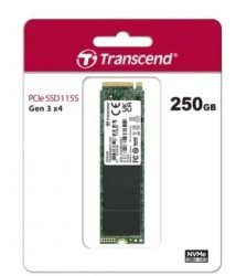Transcend 250GB MTE115S Pci-e M.2 2280 SSD Nvme 1.3 Pcie 3X 4 - 3D Tlc