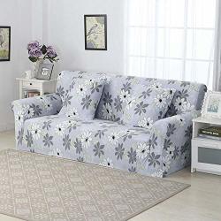 Womaco Printed Large Sofa Slipcover Stretch Couch Covers 4 Seater Sofa Cover For Couches - Large Sofa Lotus Pattern