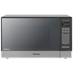 Panasonic Microwave Oven Stainless Steel Countertop built-in Cyclonic Wave With Inverter Technology And Genius Sensor 2.2 Cu. Ft 1250W NN-SN97JS Silver