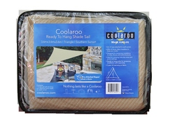 Coolaroo 3.6m x 3.6m Triangle Ready To Hang Shade Sail in Southern Sunset