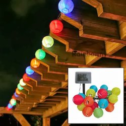 10 Led Solar Lantern String Garden Lights
