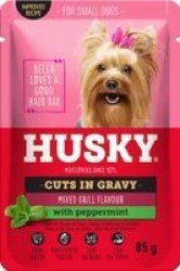 Husky Cuts In Gravy Wet Dog Food Sachet - Mixed Grill Flavour 85G