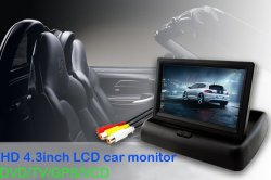 2 Channel Video 4.3 " Foldable Tft Lcd Monitor