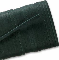 L-16 Square Leather Forest Green 72 Inch Laces 1 Pair Pack
