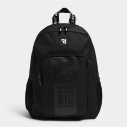 Men&apos S Relay Jeans Centre Branded Black Backpack