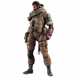 Siyushop Metal Gear Solid: The Phantom Pain: Venom Snake Play Arts Kai Figure - Equipped With Weapons And Replaceable Hands - High 26CM Gold