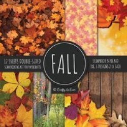 Fall Scrapbook Paper Pad 8X8 Scrapbooking Kit For Papercrafts Cardmaking Printmaking Diy Crafts Nature Themed Designs Borders Backgrounds Patterns Paperback