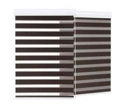 100 X 150 Cm Quality Roller Zebra Blinds Dual Layer Day Night Blinds For Windows-brown