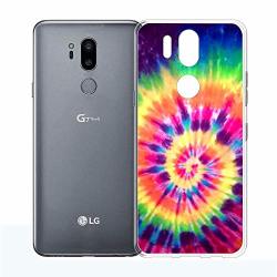 Case For LG G7 Thinq Penard Series Clear Scratch-resistant Shock Absorption Flexible Protective Cover LG G7 Thinq Phone Case Tie Dye