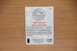 Galactic 1995 Skybox Mortal Kombat Movie Destined Spectators Card RR289 Traders