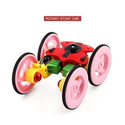 Baby Toy Hatop 2.4G MINI 360SPINNING Stunt Car And Flips With Color Flash Remote Control Truck Red