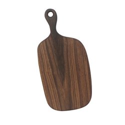 Baoblaze Rustic Black Walnut Kitchen Chopping Blocks Bread Pallet With Handle Baking Cutting Board Wooden Board Handmade Kitchen Accessories - Chocolate Hue 5