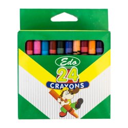 Edo Wax Crayons 8MM 24'S Pack Of 12