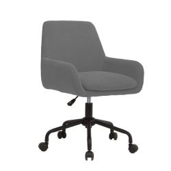 Home Basics Anna Office Med Grey Chair