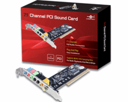 Vantec Ugt-s100 - 7.1 Pci Sound Card With Dolby? Digital Ex And Dts Es Full-dupl