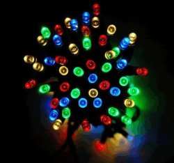 Sustainable Solar 10M Multi Coloured LED String Fairy Lights