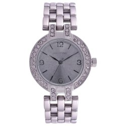 Ladies Analogue Watch Silver Marble Mesh WT714S