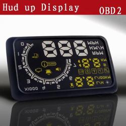 W02 Car Hud Head Up Display 5.5inch 12v Working Voltage Work With Obdii Interface Vehicle