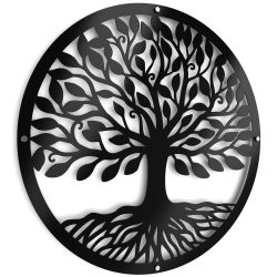 Tree Of Life 1 Raised Metal Wall Art Home D Cor- 60X60CM By Unexpected Worx