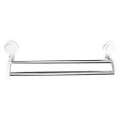Bathlux Dual Towel Rack With Suction Cup