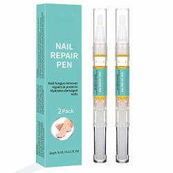 Novobey 2 Pcs Nail Repair Pen Fungus Nail Care Solution Repairs & Protects From Discoloration Brittle And Cracked Nails