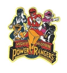 Power Rangers 4.5" Embroidered Iron sew-on Patch By Outlander