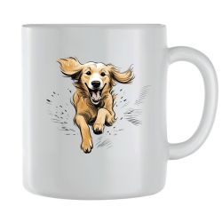 Gr Run Coffee Mugs For Men Women Golden Retrievers Graphic Cups Present 108