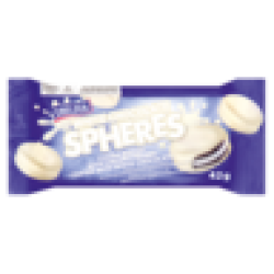 Spheres White Chocolate Coated Biscuits 42G