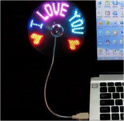 New Rgb Version USB LED Rgb Programmable Fan For PC Laptop Notebook Desktops Flexible Gooseneck MINI USB Programmable Fan