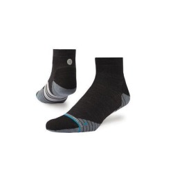 Stance Uncommon Solids Wool Qtr Socks - Charcoal - Medium