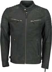 Men's Jhonny-b Olive Snuff Leather Jacket- - S