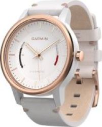 Garmin Vivomove Classic Watch With Activity Tracking Rose Gold & White