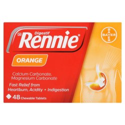Rennie Antacid 48 Tablets - Orange